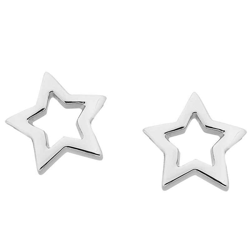 Karen Walker Mini Star Studs - Sterling Silver-Earrings-Walker & Hall