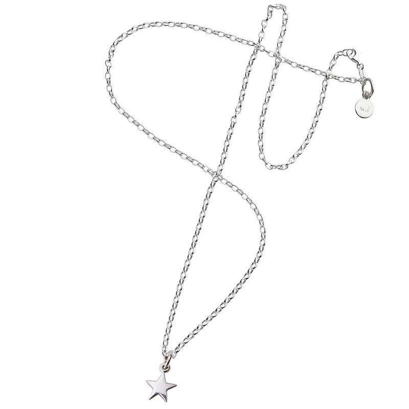 Karen Walker Star Necklace - Sterling Silver-Necklace-Walker & Hall