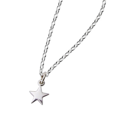 Karen Walker Star Necklace - Sterling Silver-Necklace-Walker & Hall