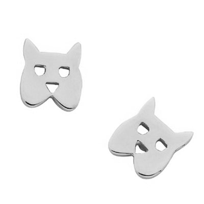 Karen Walker Dog Studs - Sterling Silver-Earrings-Walker & Hall