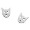 Karen Walker Cat Studs - Sterling Silver-Earrings-Walker & Hall