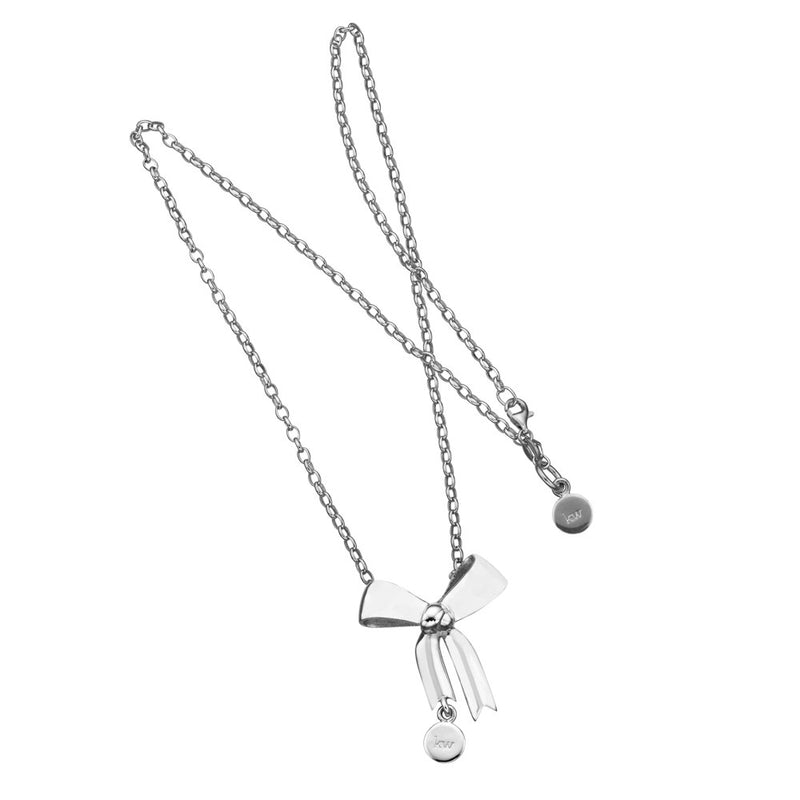 Karen Walker Bow Necklace - Sterling Silver-Necklace-Walker & Hall