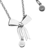 Karen Walker Bow Necklace - Sterling Silver-Necklace-Walker & Hall