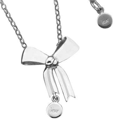 Karen Walker Bow Necklace - Sterling Silver-Necklace-Walker & Hall