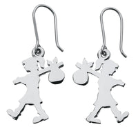 Karen Walker Runaway Girl Earrings - Sterling Silver-Earrings-Walker & Hall