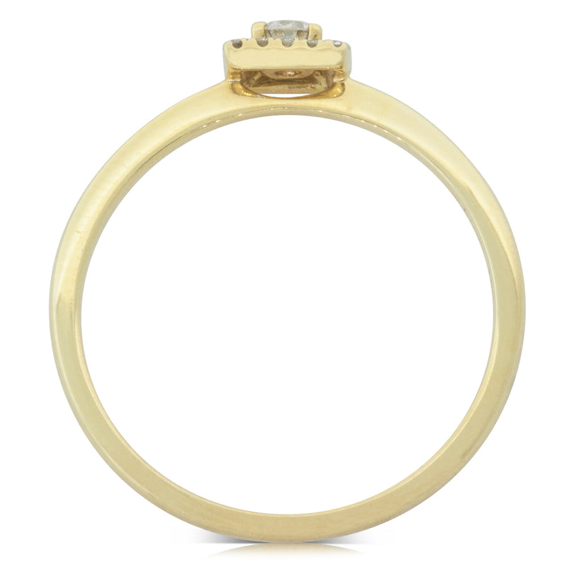18ct Yellow Gold Round Brilliant Cut Diamond Ring-Ring-Walker & Hall