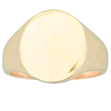 9ct Yellow Gold Signet Ring-Ring-Walker & Hall