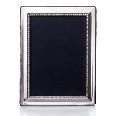Sterling Silver Heavy Beaded Photo Frame-Silverware-Walker & Hall