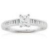 Platinum Radiant Cut Diamond Ring-Ring-Walker & Hall