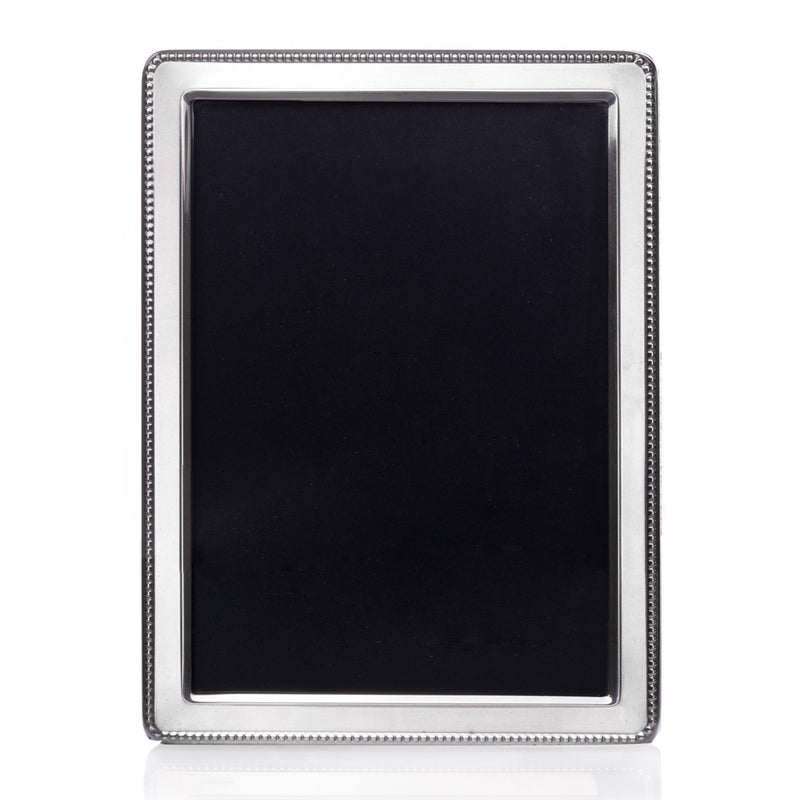 Sterling Silver Bead Photo Frame-Silverware-Walker & Hall