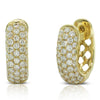 18ct Yellow Gold Diamond Hoop Earrings-Earrings-Walker & Hall