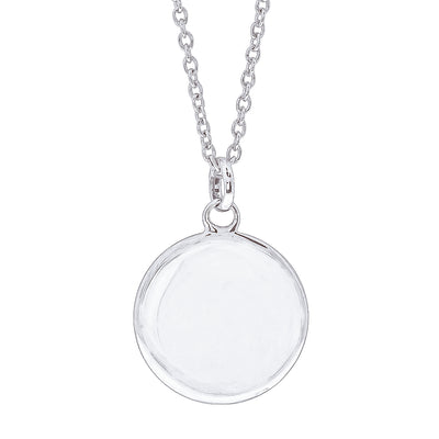 Sterling Silver Pebble Pendant-Necklace-Walker & Hall