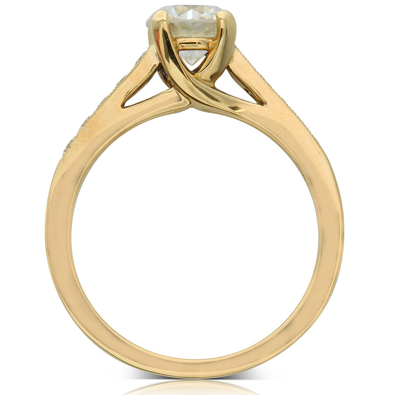 18ct Yellow Gold Diamond Ring-Ring-Walker & Hall