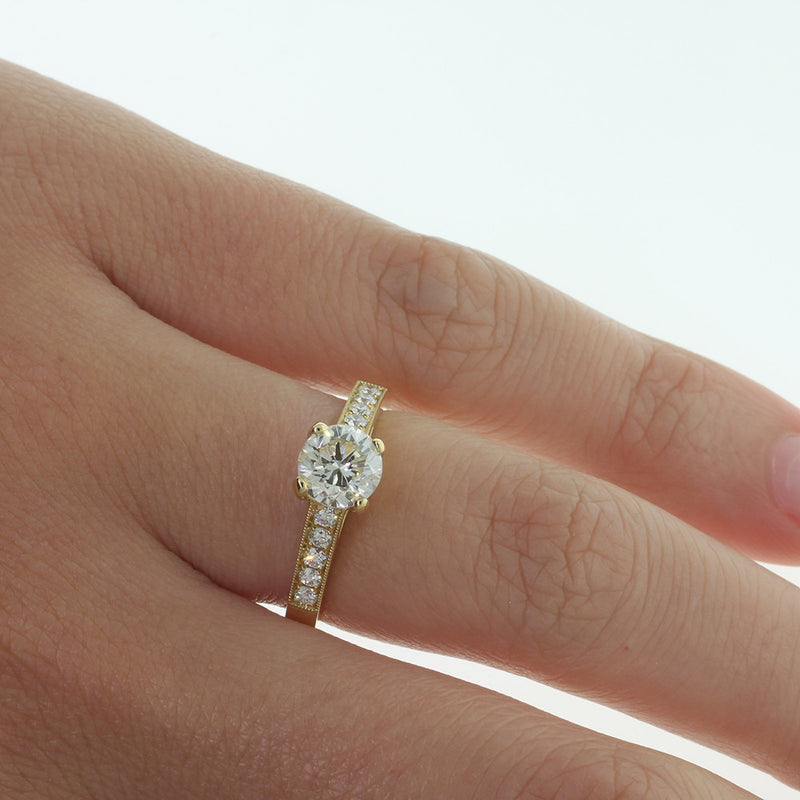 18ct Yellow Gold Diamond Ring-Ring-Walker & Hall