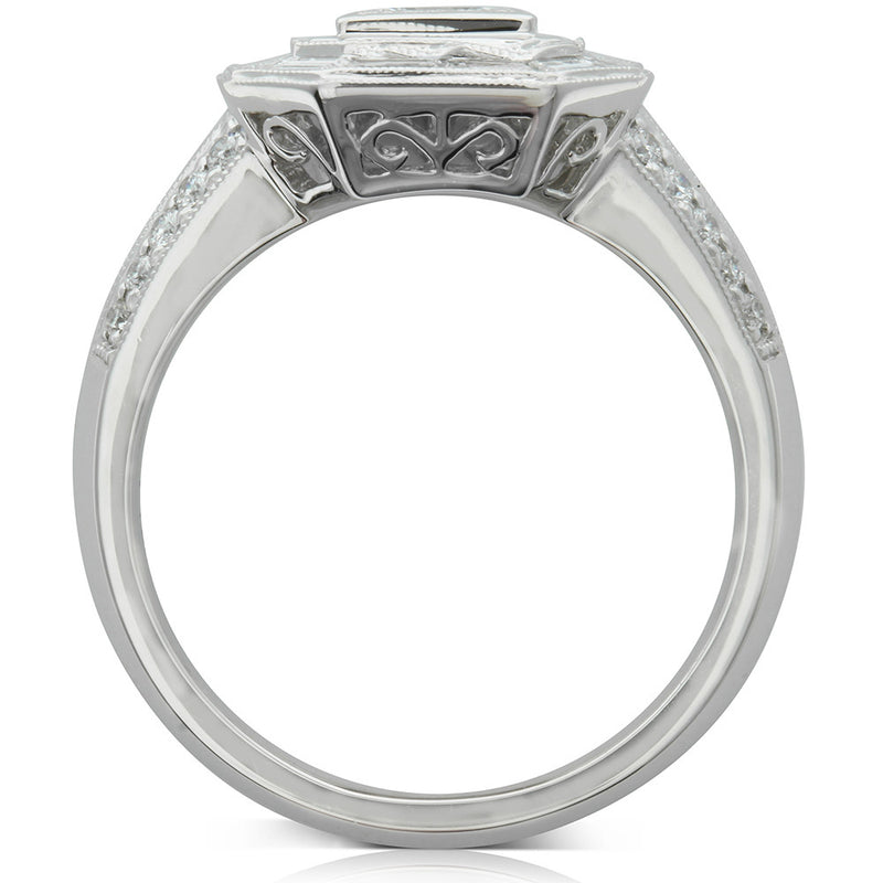 Platinum Diamond Ring-Ring-Walker & Hall