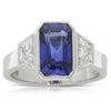 Platinum Sapphire & Diamond Ring-Ring-Walker & Hall