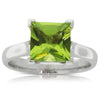 9ct White Gold Peridot Dress Ring-Ring-Walker & Hall