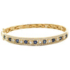 18ct Yellow Gold Sapphire & Diamond Bracelet-Bracelet-Walker & Hall