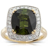 18ct Yellow & White Gold Tourmaline & Diamond Dress Ring-Ring-Walker & Hall