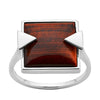 Karen Walker Tigers Eye Solar Flare Ring - Sterling Silver-Ring-Walker & Hall
