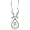 18ct White Gold Diamond Pendant-Necklace-Walker & Hall