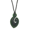 NZ Greenstone Hook Pendant-Necklace-Walker & Hall