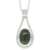 Sterling Silver NZ Greenstone & Paua Pendant-Necklace-Walker & Hall