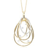 18ct Yellow & White Gold Diamond Pendant-Necklace-Walker & Hall