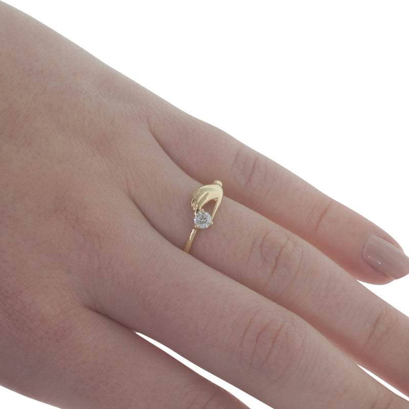 18ct Yellow Gold Diamond Ring-Ring-Walker & Hall