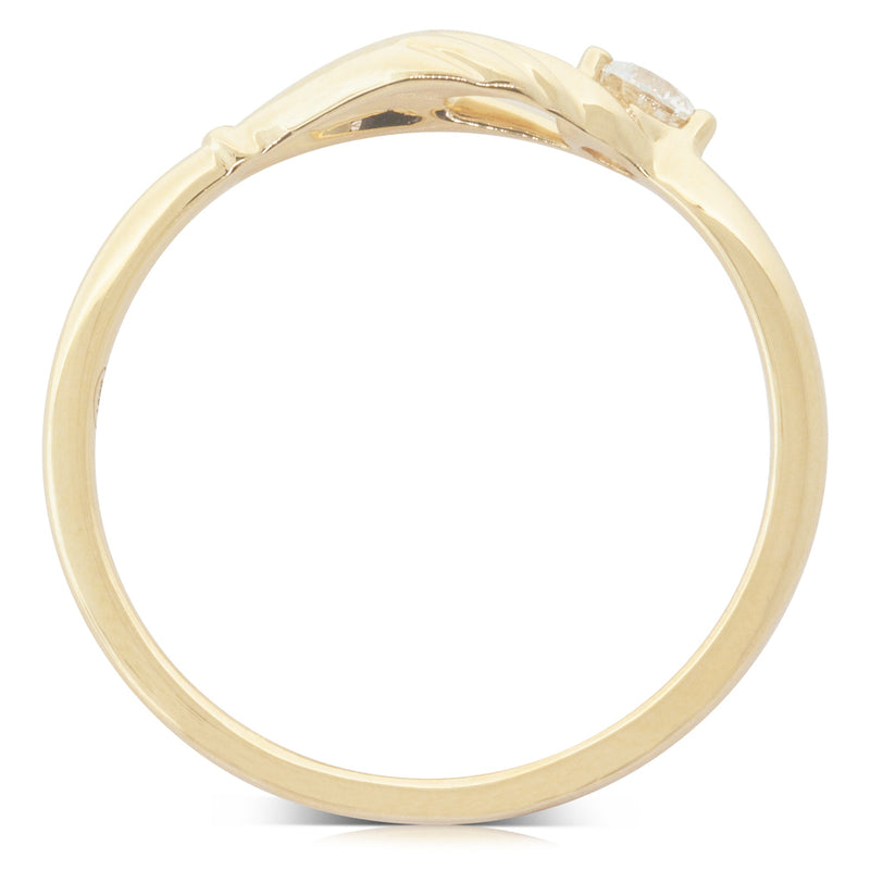 18ct Yellow Gold Diamond Ring-Ring-Walker & Hall