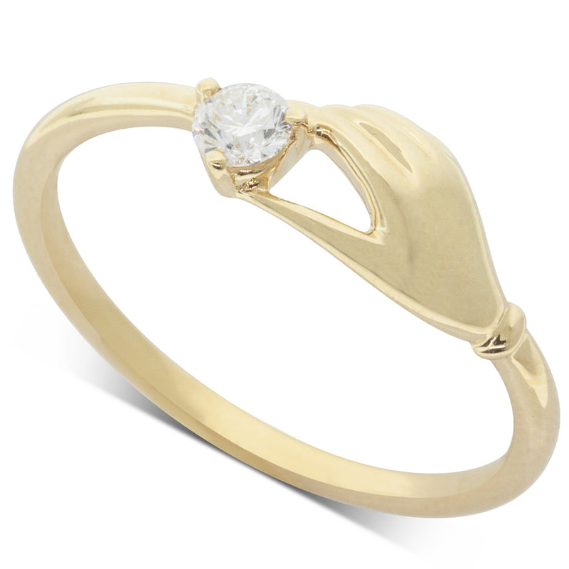 18ct Yellow Gold Diamond Ring-Ring-Walker & Hall