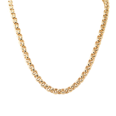 9ct Yellow Gold Round Belcher Necklace-Necklace-Walker & Hall