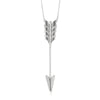 18ct White Gold .06ct Diamond Arrow Pendant-Necklace-Walker & Hall