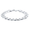 Sterling Silver Cuban Chain Bracelet-Bracelet-Walker & Hall