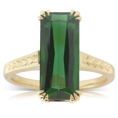 18ct Yellow Gold Tourmaline Ring-Ring-Walker & Hall
