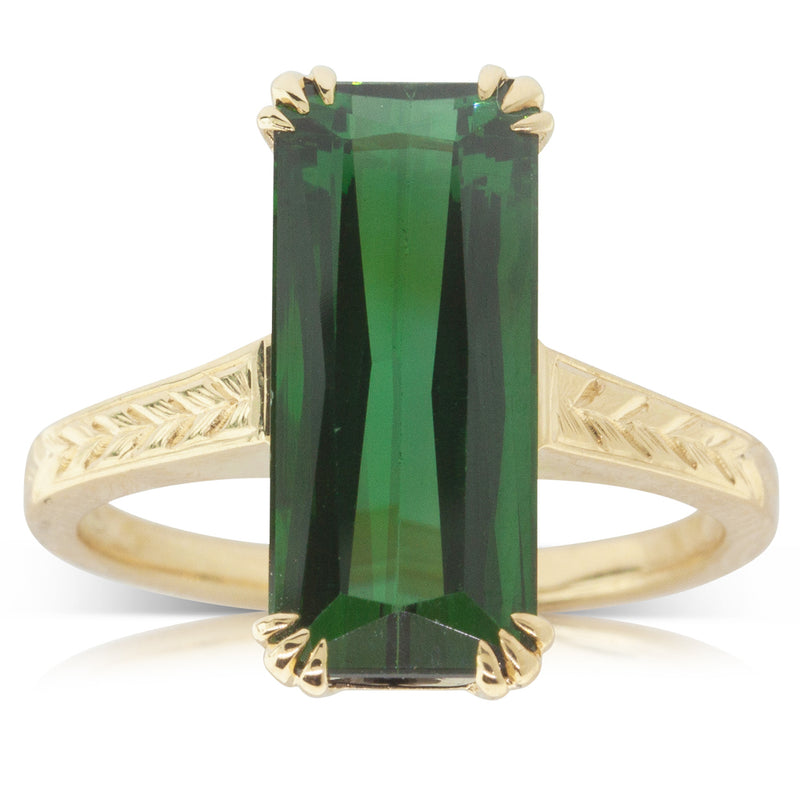 18ct Yellow Gold Tourmaline Ring-Ring-Walker & Hall