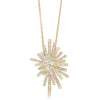 18ct Yellow Gold .70ct Diamond Asteroid Pendant-Necklace-Walker & Hall