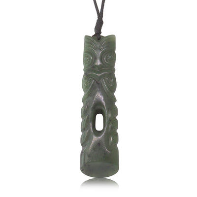 NZ Greenstone Tekoteko Pendant-Necklace-Walker & Hall