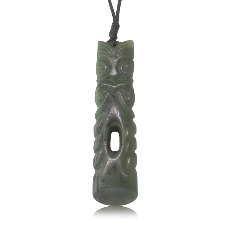 NZ Greenstone Tekoteko Pendant-Necklace-Walker & Hall