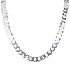 Sterling Silver Cuban Chain Necklace-Necklace-Walker & Hall