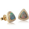 18ct Yellow Gold Opal & Diamond Earrings-Earrings-Walker & Hall