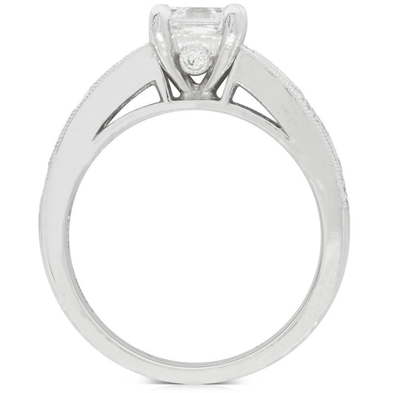 18ct White Gold Diamond & Sapphire Ring-Ring-Walker & Hall