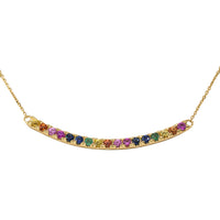 9ct Yellow Gold Prism Necklace-Necklace-Walker & Hall