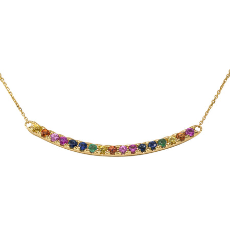 9ct Yellow Gold Prism Necklace-Necklace-Walker & Hall