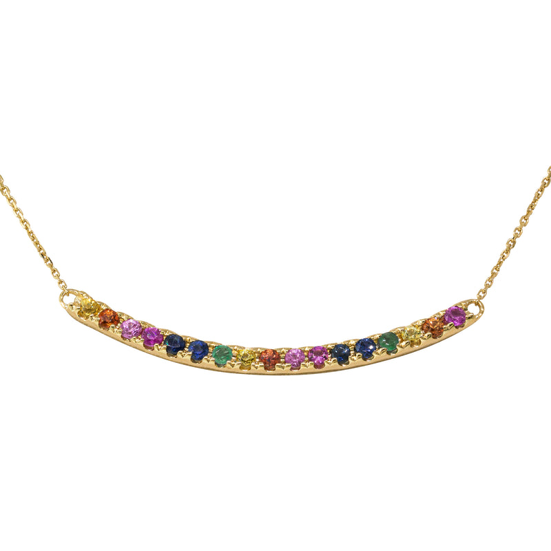 9ct Yellow Gold Prism Necklace-Necklace-Walker & Hall