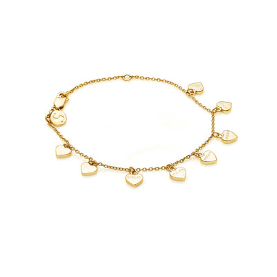 Stolen Girlfriends Club Stolen Heart Bracelet - Gold Plated-Bracelet-Walker & Hall