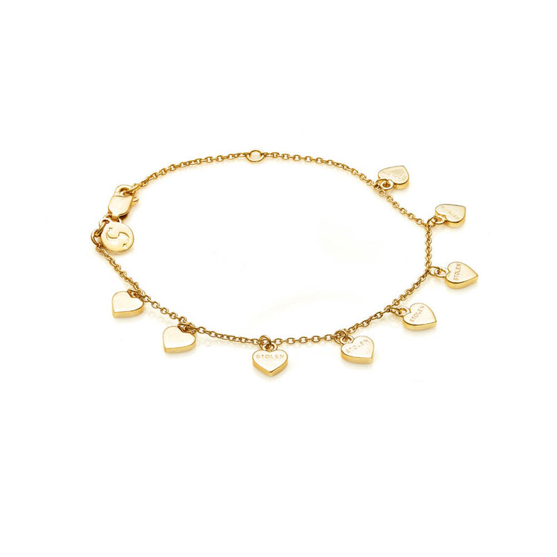 Stolen Girlfriends Club Stolen Heart Bracelet - Gold Plated-Bracelet-Walker & Hall