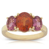 18ct Yellow Gold Garnet & Tourmaline Ring-Ring-Walker & Hall