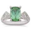 18ct White Gold Tourmaline & Diamond Ring-Ring-Walker & Hall