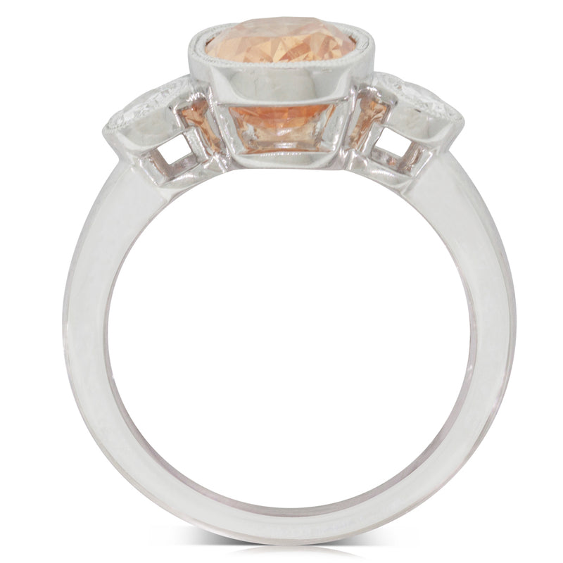 18ct White Gold Sapphire & Diamond Ring-Ring-Walker & Hall